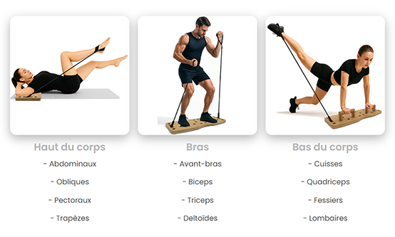 Quels muscles voulez-vous cibler ?